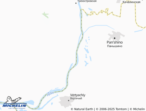 MICHELIN Nizhnegerasimovskiy map - ViaMichelin