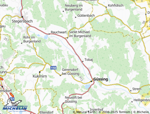 Mapa MICHELIN Kroatisch Tschantschendorf - ViaMichelin