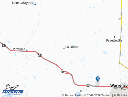 Mapa MICHELIN Columbus - ViaMichelin