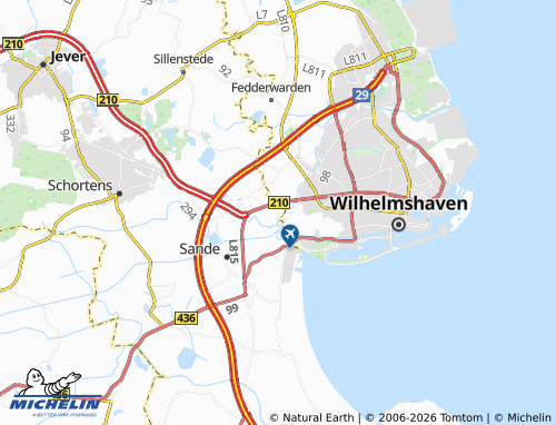 Carte MICHELIN Middelsfähr - ViaMichelin