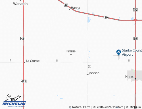Carte MICHELIN Prairie - ViaMichelin