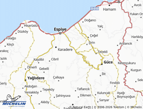 MICHELIN Kaleboynu map - ViaMichelin