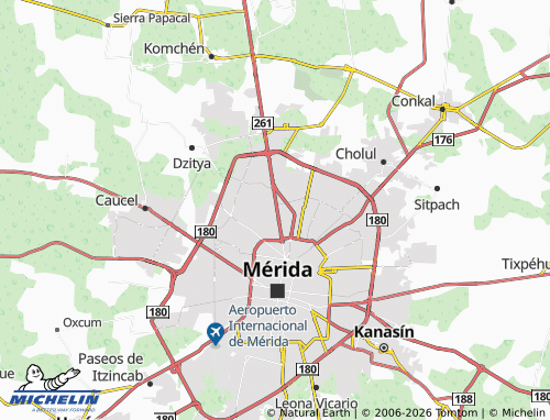 MICHELIN-Landkarte Felipe Carrillo Puerto - ViaMichelin