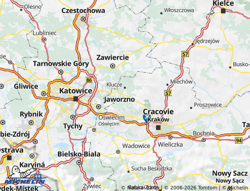 MICHELIN Olkuski map - ViaMichelin