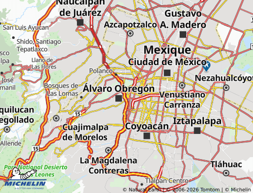 Kaart MICHELIN Tacubaya - ViaMichelin