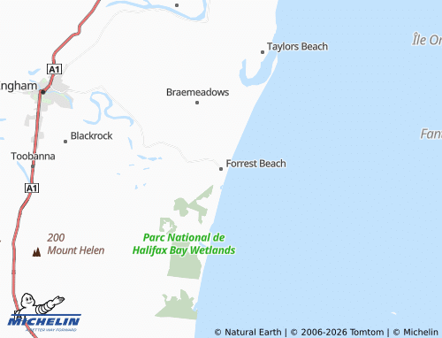 Mapa MICHELIN Forrest Beach - ViaMichelin