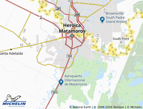 MICHELIN Melchor Ocampo map - ViaMichelin