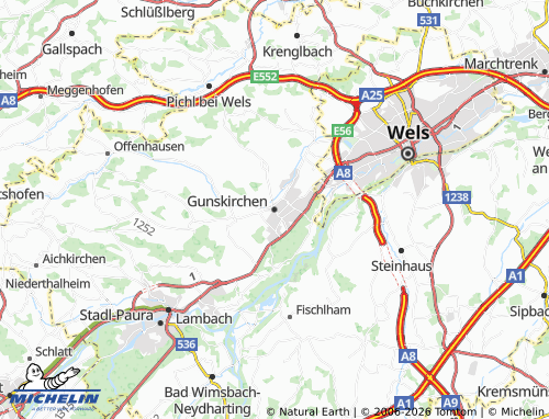 MICHELIN Gunskirchen map - ViaMichelin