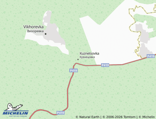 MICHELIN-Landkarte Kuznetsovka - ViaMichelin