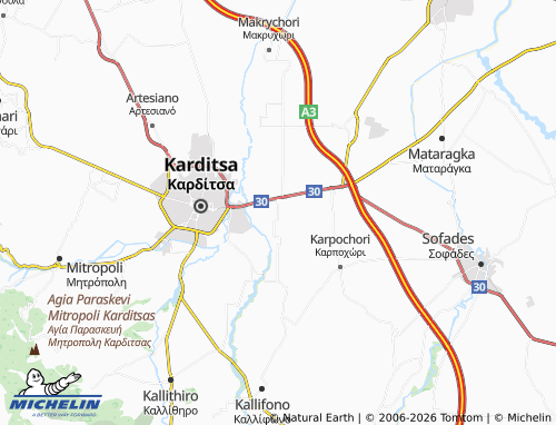 MICHELIN Stavros map - ViaMichelin