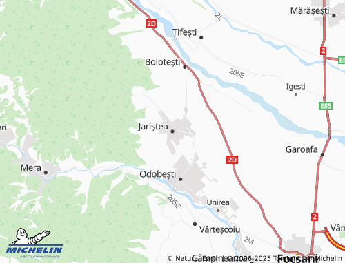 MICHELIN Jariștea map - ViaMichelin
