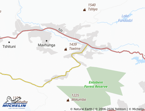Mappa MICHELIN Phadzima - ViaMichelin