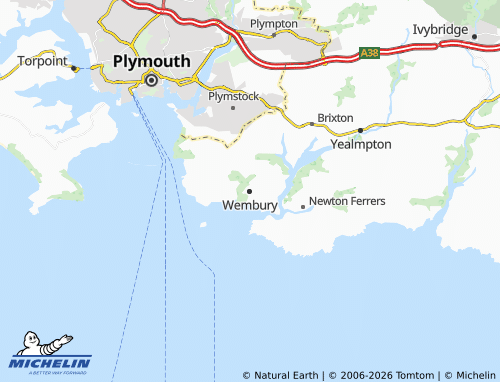 MICHELIN Wembury map - ViaMichelin