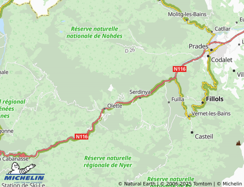 MICHELIN Jujols map - ViaMichelin
