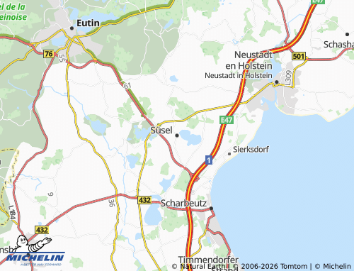 MICHELIN Süsel map - ViaMichelin