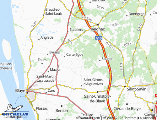 MICHELIN Générac map - ViaMichelin