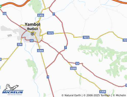 MICHELIN Kozarevo map - ViaMichelin
