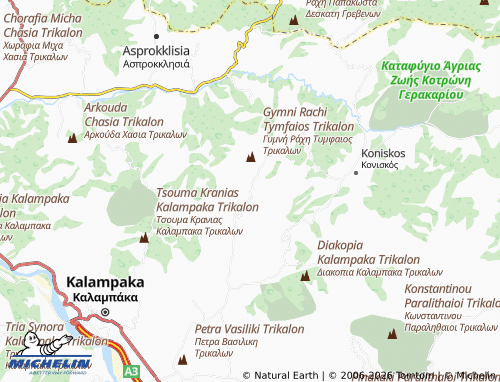 MICHELIN Kallithea map - ViaMichelin