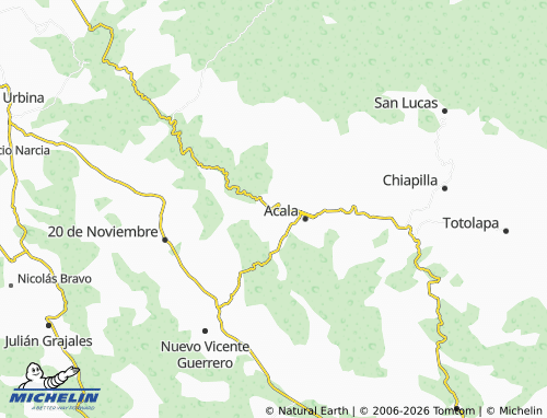 MICHELIN Ribera de Paquesh map - ViaMichelin