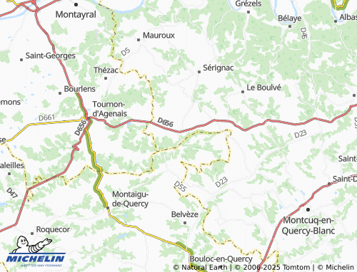 Carte MICHELIN Saux - ViaMichelin