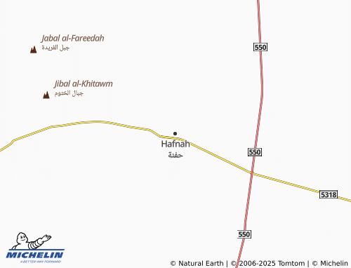 MICHELIN Hifnah map - ViaMichelin