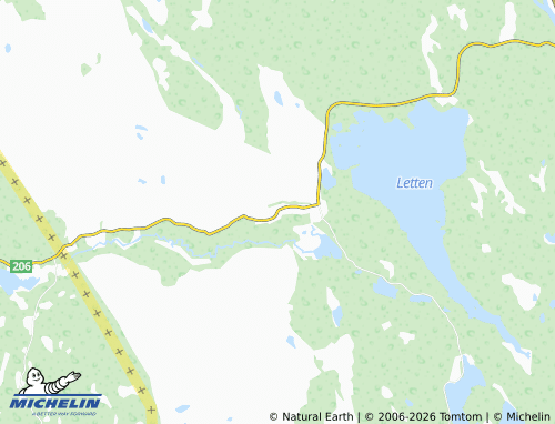 Carte MICHELIN Bograngen - ViaMichelin
