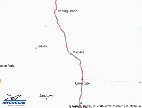 Carte MICHELIN Maxville - ViaMichelin