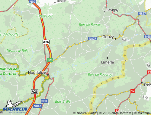 MICHELIN Brisy map - ViaMichelin