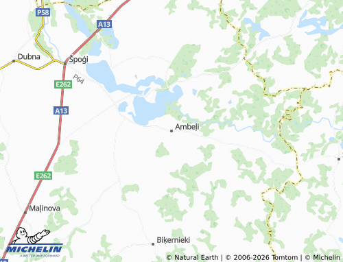Mapa MICHELIN Ambeļi - ViaMichelin