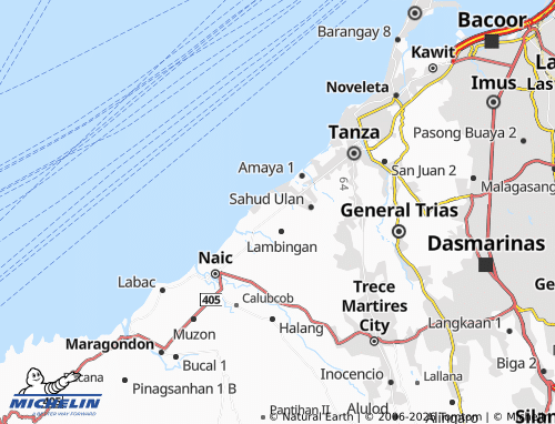 MICHELIN Calibuyo map - ViaMichelin