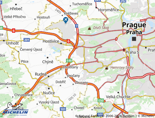 Mapa MICHELIN Zličín - ViaMichelin