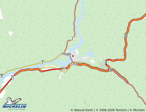 Mappa MICHELIN Hope - ViaMichelin