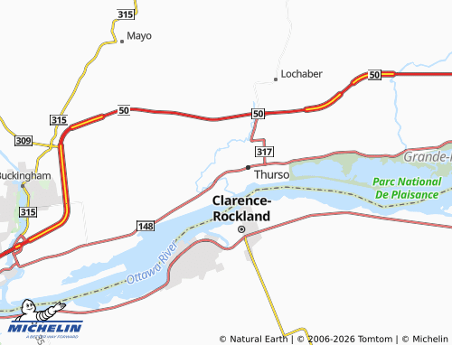 MICHELIN Lochaber-Partie-Ouest map - ViaMichelin