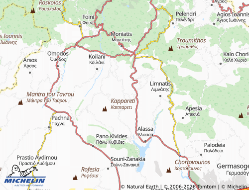MICHELIN Agios Georgios map - ViaMichelin