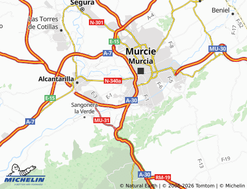 MICHELIN-Landkarte Aljucer - ViaMichelin