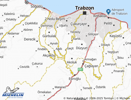 MICHELIN Geçit map - ViaMichelin