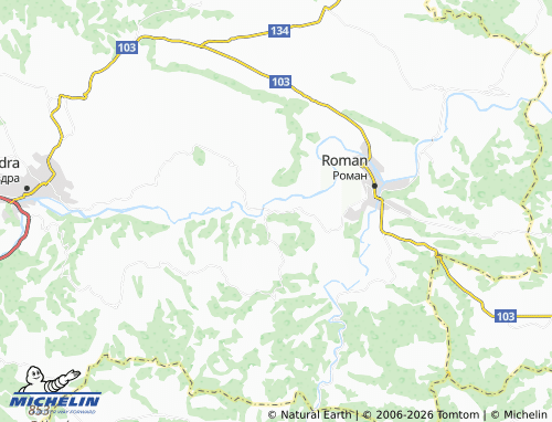 MICHELIN Gara Strupets map - ViaMichelin
