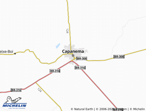 MICHELIN Capanema map - ViaMichelin