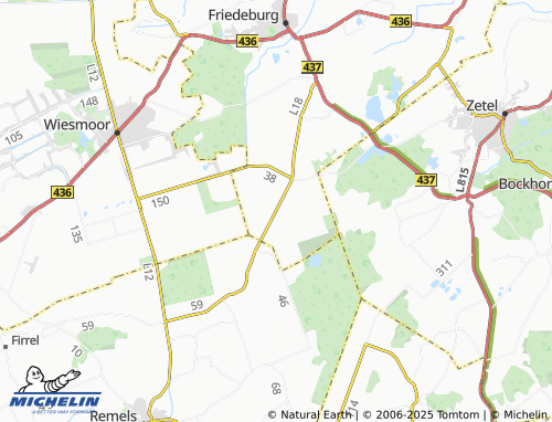 MICHELIN-Landkarte Bentstreek - ViaMichelin
