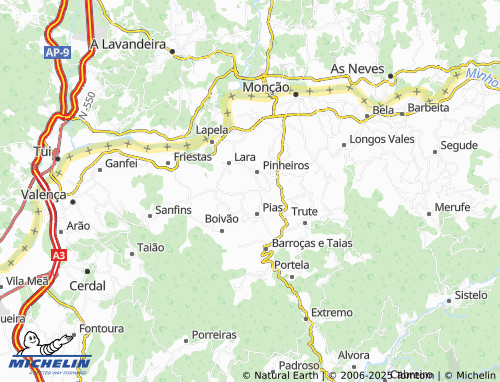 MICHELIN Alderiz map - ViaMichelin