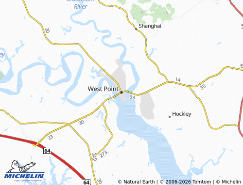 Carte MICHELIN West Point - ViaMichelin
