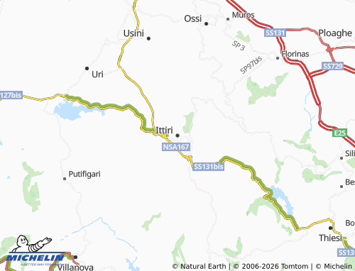 Carte MICHELIN Ittiri - ViaMichelin