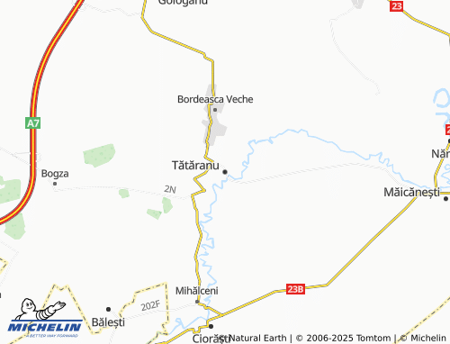 MICHELIN Tătăranu map - ViaMichelin