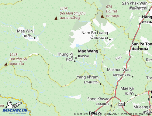 MICHELIN Mae Wang map - ViaMichelin