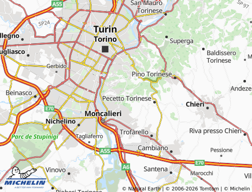 Mapa MICHELIN Monte Calvo - ViaMichelin