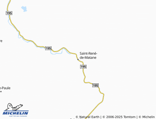 MICHELIN Saint-René-de-Matane map - ViaMichelin