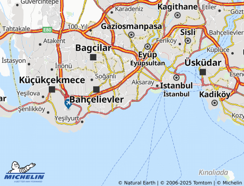MICHELIN-Landkarte Veli Efendi - ViaMichelin