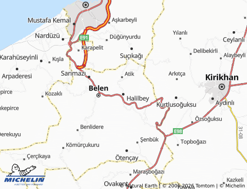 Mappa MICHELIN Halilbey - ViaMichelin