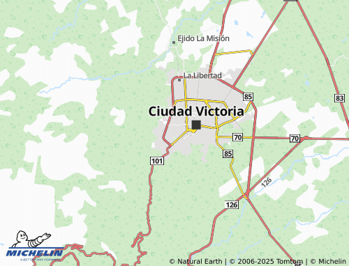 MICHELIN Jardín de Tamatán map - ViaMichelin