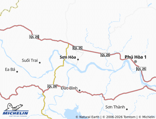 Mapa MICHELIN Sơn Hòa - ViaMichelin
